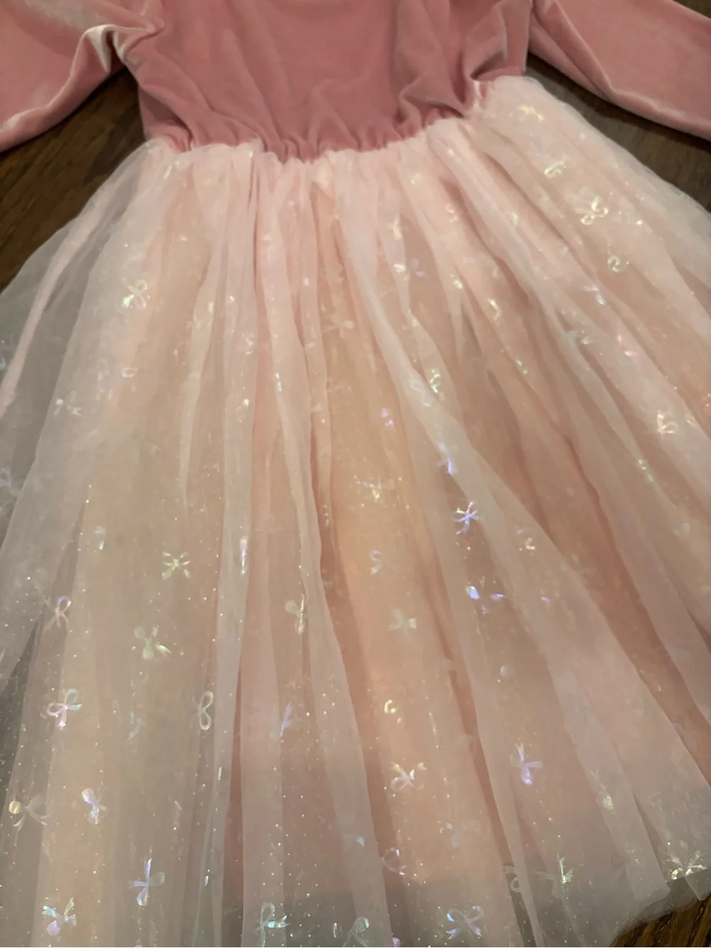 Like New 💖 Pink Velvet & Light Pink Tulle Party Dress